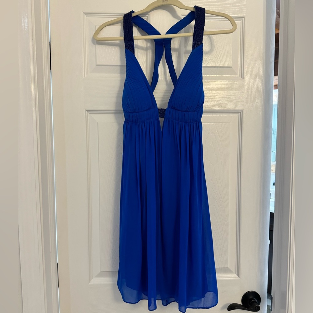 Aidan Mattox Blue Dress